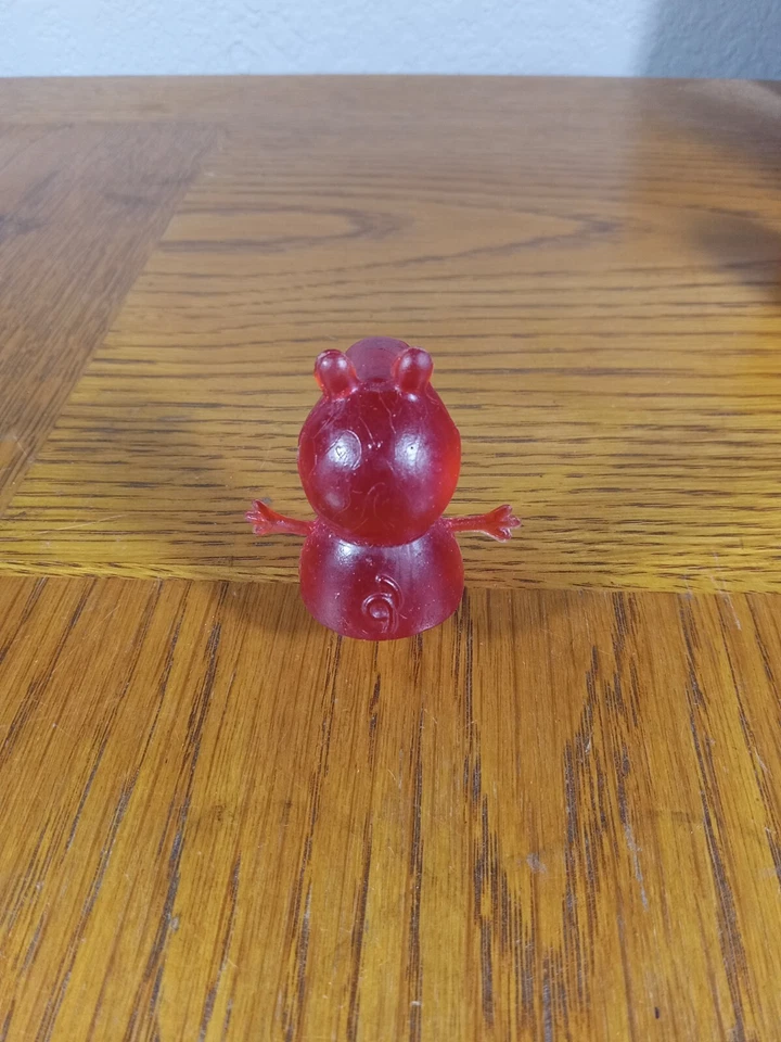 Raro Peppa Pig 2' Figura Rojo Translúcido Suave PVC Figura Bootleg Mexicano Foto 2 de 4