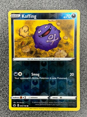 Koffing 094/198 NM EN Reverse Holo Pokémon TCG Chilling Reign