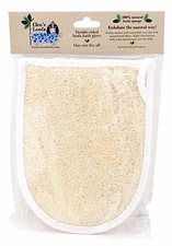 Natural Loofah Glove | Double-Sided Bath Sponge & Body Scrubber | Exfoliating