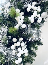 Schöner Christbaumschmuck zum Aufhängen Schneekugel weiß 3er Set