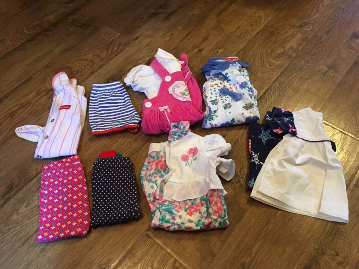 Large 21 piece baby girl summer clothing lot 3-6m: Gap, Gymboree