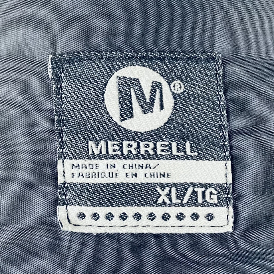 Chaqueta de Invierno Merrell Para Hombres XL Cremallera Completa Negra Carcasa Suave Forrada Primaloft Poliéster Foto 3 de 4