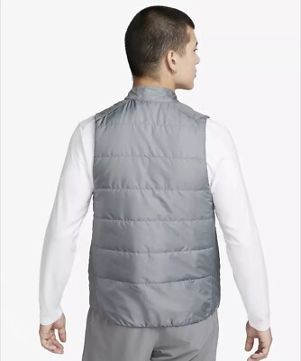 Nike Therma-FIT ADV Repel Down Running Vest Gray Men's Size