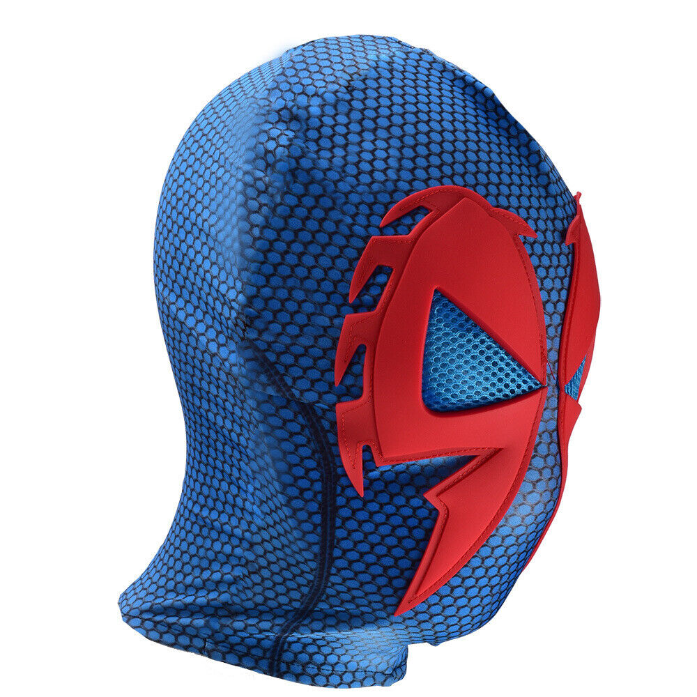 2099 Azul Rojo Máscara Ultimate Spider-man Cosplay Disfraz Spiderman Accesorios de Halloween