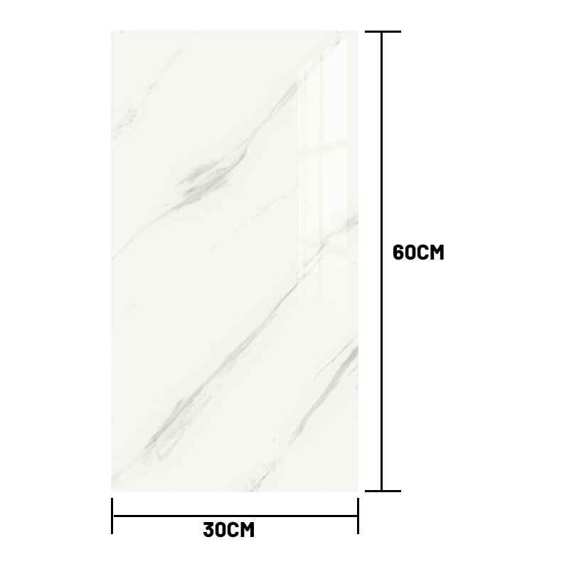 10PCS SelfAdhesive Grey Marble PVC Cladding Wall Panels for Kitchen