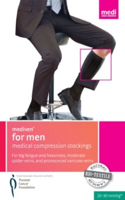 mediven for men classic 8-15 mmHg calf standard grey size medium