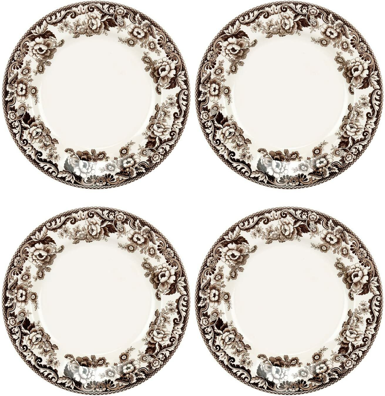 Spode Delamere Collection Round Dinner Plate, 10.5 Inch, Earthenware