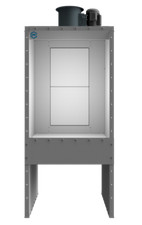 3 Wide Bench Paint Booth - 1hp - 3ph - Free Shipping