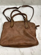 Costanza Rota Leather Brown Bag Satchel 3 Dividers