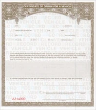 6 MCOs Certificates Of Origin MSO COO for all vehicles, trailers, UTVs etc SALE!