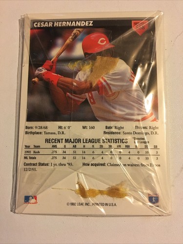 Donruss 1993 3 paquetes sin abrir Kirby Puckett Carlos García César Hernández ¡NUEVO! - Imagen 5 de 7