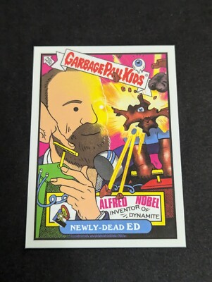 Newly-Dead Ed Alfred Nobel GPK 2023 Topps X Ermsy Entertainment Blend #10A