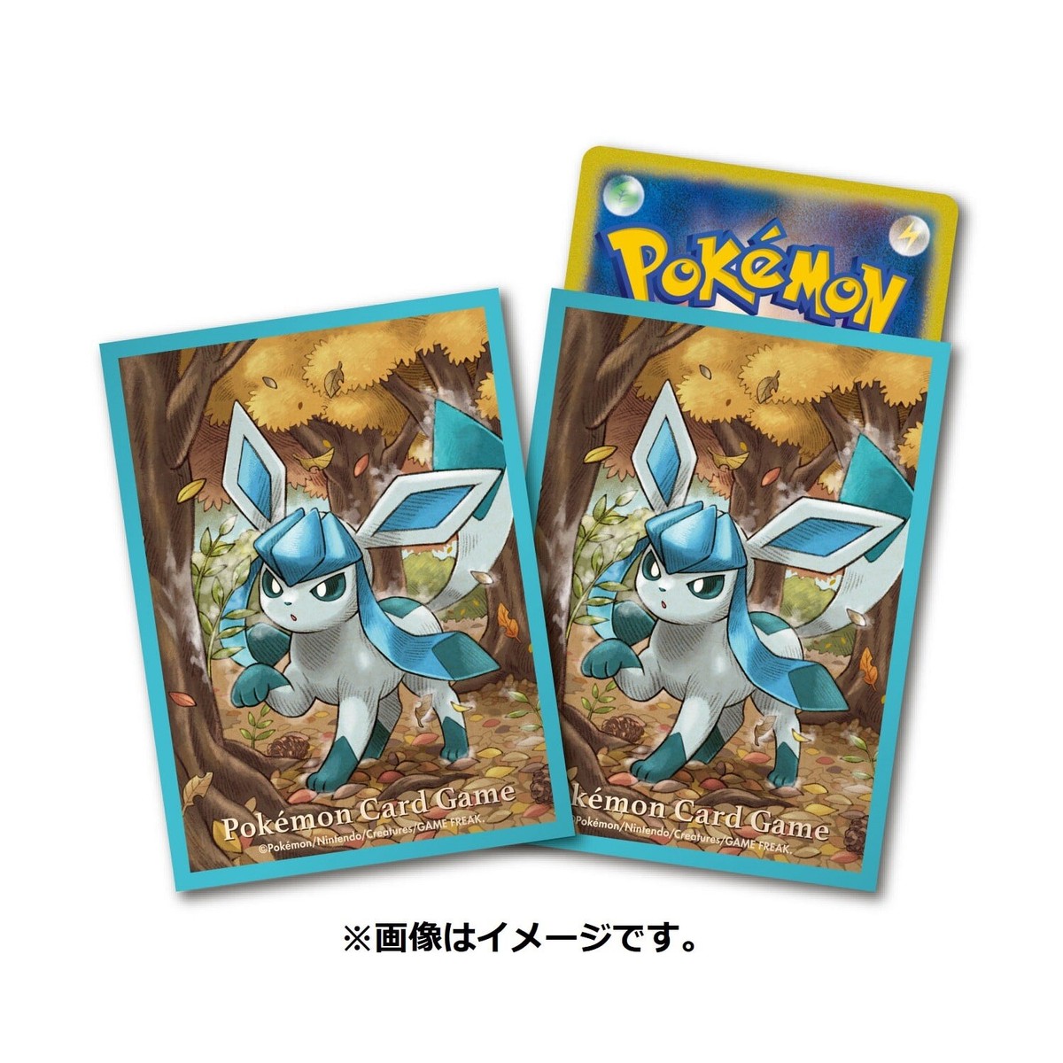 glaceon card sleeves Official Pokemon Center Japan Glaceon Card Sleeves Set of 64 USA Shipping
