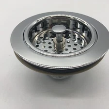 Chrome Plated Brass Duo Basket Strainer, Part No. S14007 Jones Stephens Corp