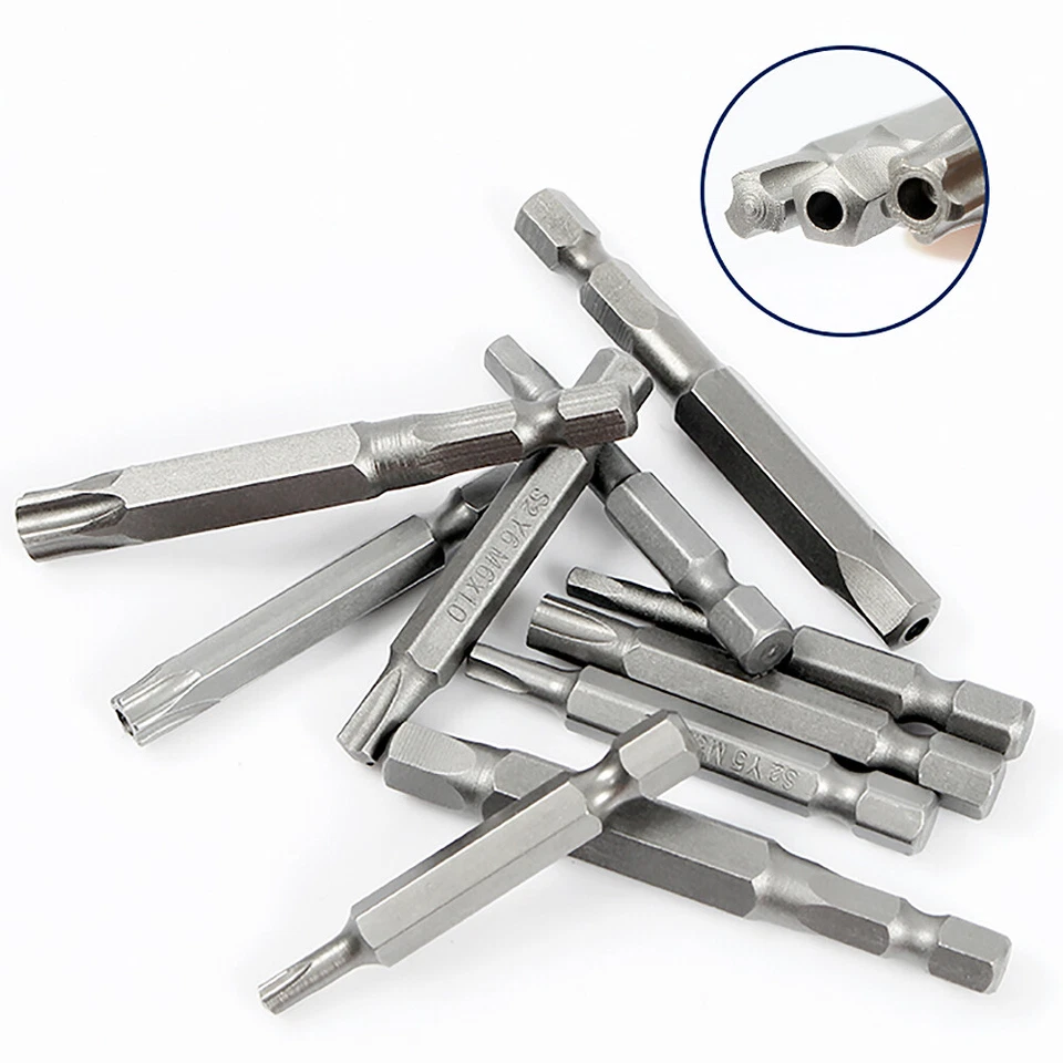 5-Star/Trigeminal/Pentagonal Drill Bits 1/4" Hex Shank Security Tamper Proof - Image 2 of 4