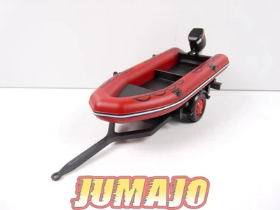 CPF803 Camion 1/43 Hachette IXO Pompiers : Cadeau PRIME ZODIAQUE remorque bateau - Photo 1/4