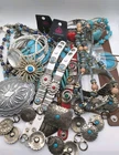 Southwestern Style Jewelry Lot, Faux Turquoise, Some Vtg, Paparazzi, Costume