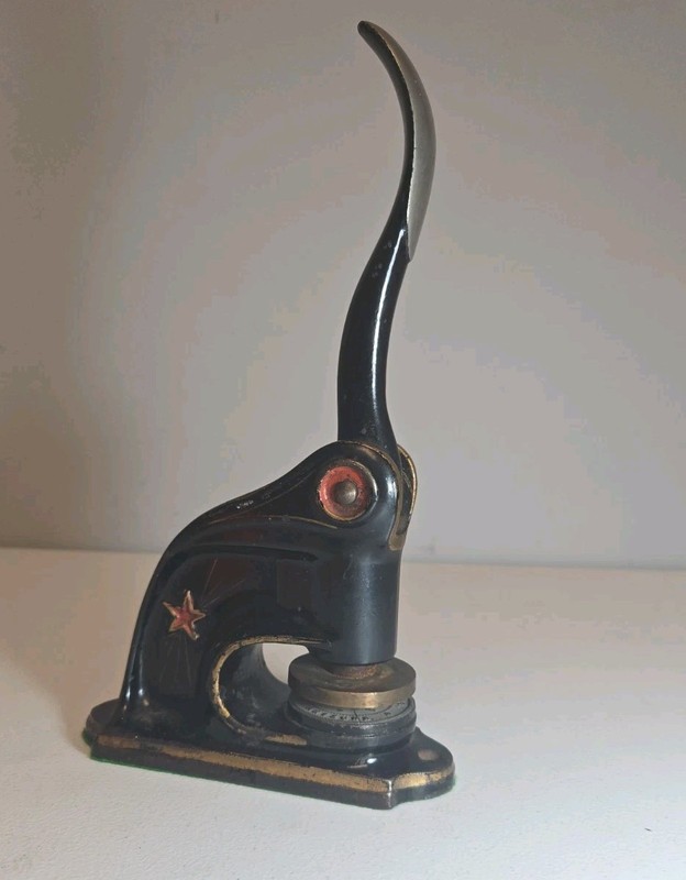 Antique Cast Iron Oregon Fruit Farms Arizona Corporate Seal Embosser 