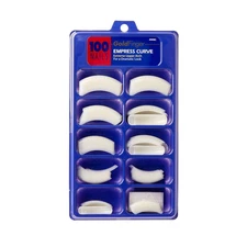 100 Acrylic Plain Nails (1 PACK, Empress Curve) Overlap Long Length, Half Cover