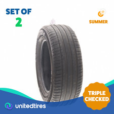 Set Of 2 Used 25560r18 Michelin Pilot Sport 4 Suv 112w - 7.532