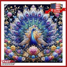 Diamond Painting Kits for Adults, Peacock 5D Diamond Art Kits Full ColorI