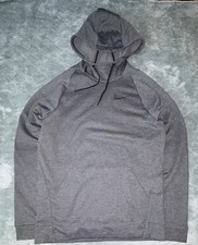 Nike Dri Fit Hooded Sweatshirt Men  s Small Dark Gray Hoodie
