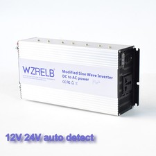 1500W Zmodyfikowany falownik 12V 24V na 240V Konwerter energii Solar Truck Home