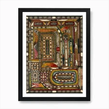 Art Deco Colorful Abstract Wall Art Framed Wall Art Poster Canvas Print Picture