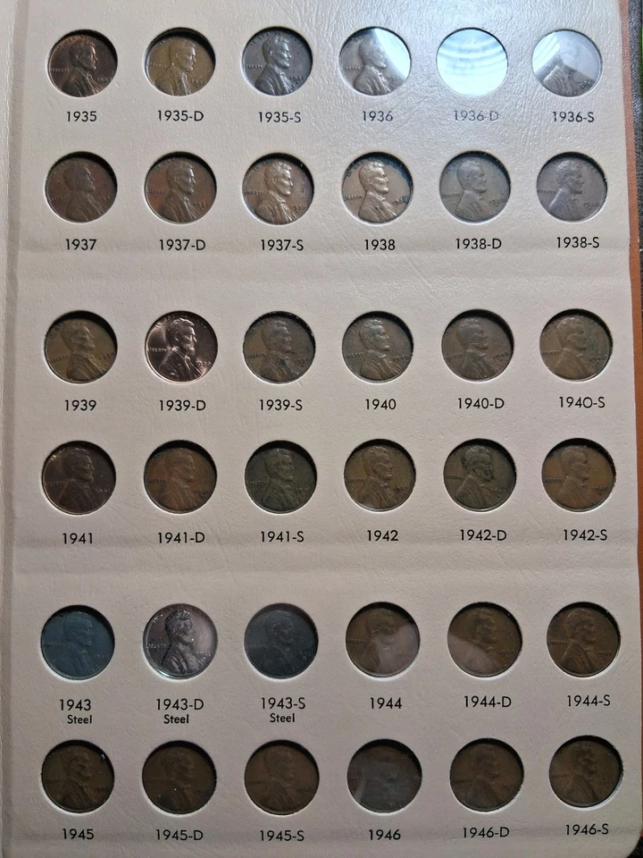 COLECCIÓN CENTAVOS LINCOLN 1909-1958 (131) 12S,13S,14S,22D,24D,09VDB Foto 4 de 4