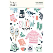 Simple Stories Sticker Book 12/Sheets-Winter Wonder