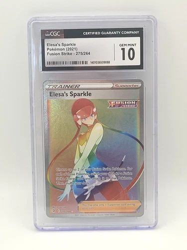 Elesa's Sparkle 275/264 Secret Rare - CGC Gem Mint 10 - Fusion Strike Pokemon