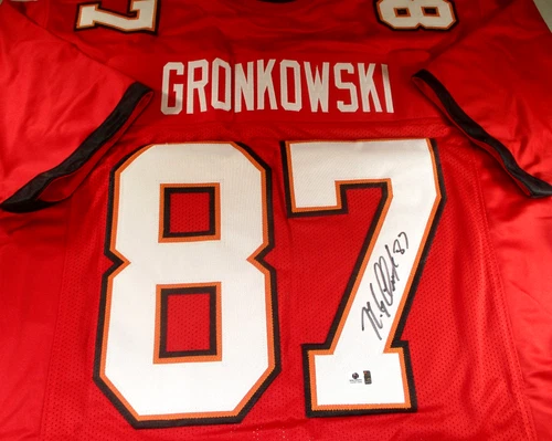 Rob Gronkowski / Autographed Tampa Bay Bucanneers Custom Football Jersey / COA
