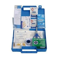 CASSETTA PRONTO SOCCORSO PICCOLA MM 230 x 180 x 43 h CON PRESIDI MEDICINALI AC 