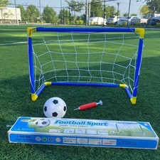 “Kids Football Goal Set 44x25cm with Ball & Pump