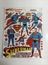 *BRAND NEW* Vintage 2002 DC Comics Superman Classic Large 8x10 Sticker Sheet