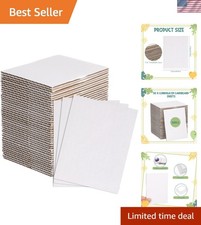 Durable 50 Pack Corrugated Cardboard Sheets - Ideal for Shipping and crafting