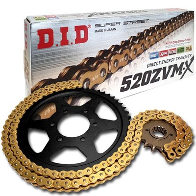 DID Kettensatz Stahl 520ZVM-X G&G Niet für BMW F 650 GS Dakar R13 Bauj.2000
