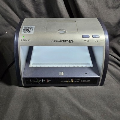 AccuBANKER LED430 6-Point Counterfeit Bill Detector, Multi Currency, UL Listed