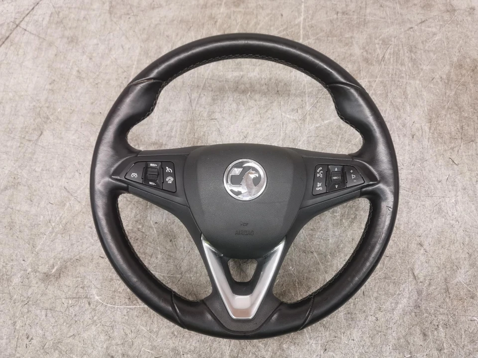VAUXHALL CORSA STEERING WHEEL W/ CRUISE CONTROL 2014-2019 (E) 34210939A #88754