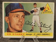1955 Topps - High # Eddie Stanky #191