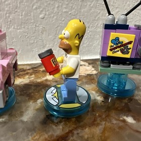 LEGO DIMENSIONS Homer Simpson (71202) Looks Complete Excellent Condition