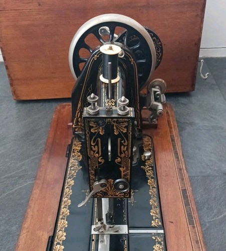 Antique Hand Operated Frister & Rossmann Cased Sewing Machine - Picture 10 of 20