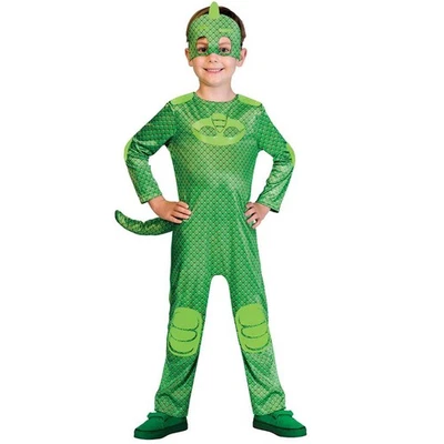 AMSCAN Official PJ Masks Gekko Costume Jumpsuit & Mask Kids Halloween Dress Up