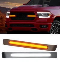For 2019-2024 Dodge Ram 1500 Laramie/Big Horn/Tradesman, LED Grille Light Bar...