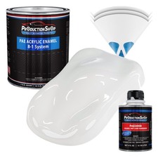 Productionshop High Gloss Super White Acrylic Enamel Quart Kit Auto Paint
