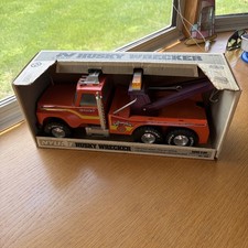 Nylint Husky Wrecker Tow Truck Orange Big Pumpkin 850 Original Box Black Ramps Nylint Husky Wrecker Tow Truck Orange Big Pumpkin 850 Original Box Black Ramps