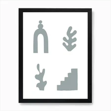 Desert Vibes Abstract Iii Art Print Framed Wall Art Poster Canvas Print Picture