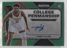 2023-24 Panini Prizm Draft Picks College Penmanship Green Timmy Allen Auto 8h8