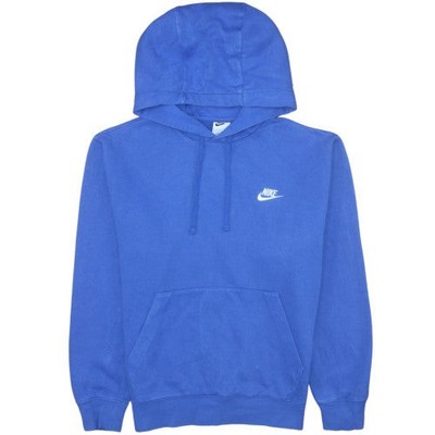 Nike Herren Blau Pullover Hoodie Small Fleece Logo Sweatshirt