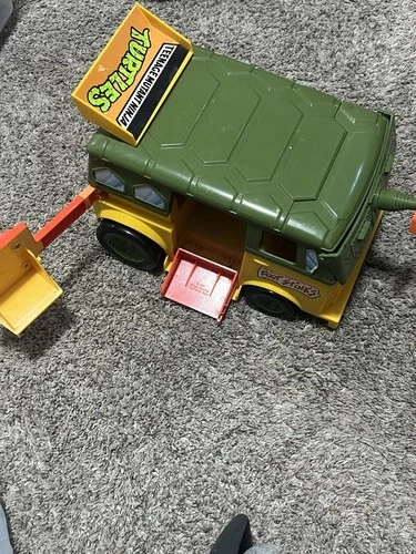 Vintage Teenage Mutant Ninja Turtles Party Wagon Van 1989 Playmates Incomplete